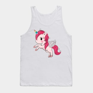 Cute baby Pegasus unicorn. Very beautiful design for kids. Tank Top